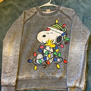 Snoopy Christmas Crewneck, Youth Large, No tears/holes, Good Condition